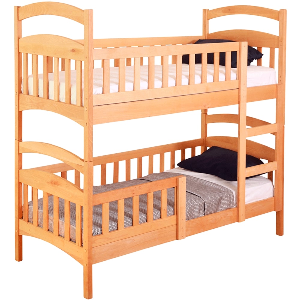 Ліжко двоярусне "Рута Люкс" бук 1980/2080*850/950*висота=1920 мм Дроздовський